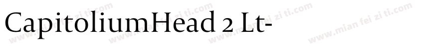CapitoliumHead 2 Lt字体转换